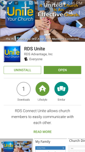 Google Play Store, RDS Unite